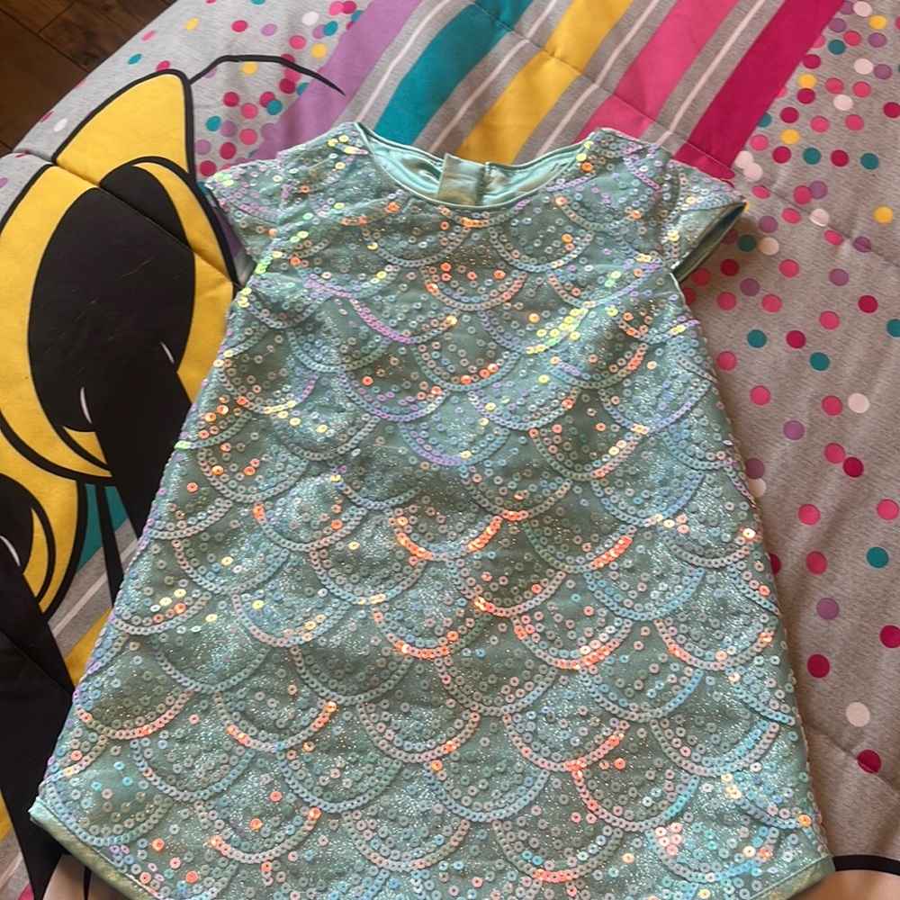 Never worn! Size 3 Disney sparkly mint dress!